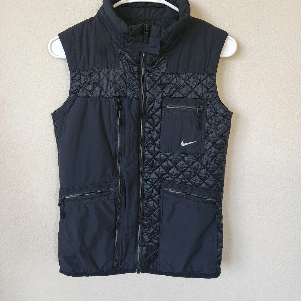 Nike Womens Primaloft Quilted Vest W/ Zipper Pockets Athleisure Small